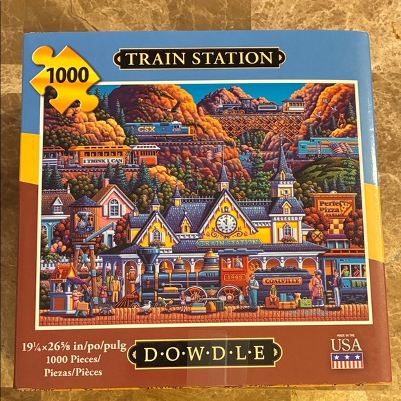 Dowdle Other - Dowdle Train Station Jigsaw Puzzle 1000 pieces includes poster